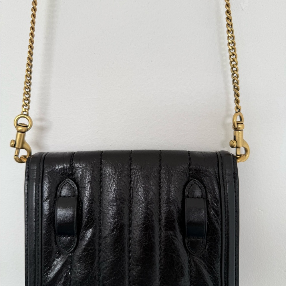 Coach Quilted Hudson Belt Bag,Black Leather - Picture 9 of 11